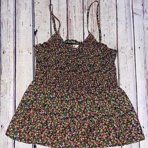 Wild Jasmine Casual Frill Floral Tank Top